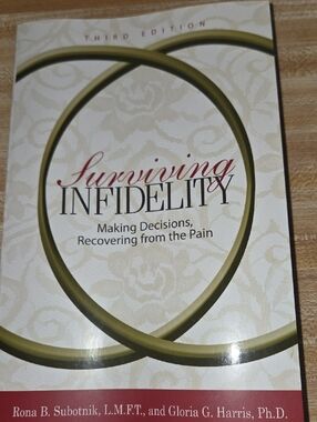 Surviving Infidelity paperback book - Cream & Olive cover